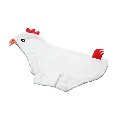 Dog Chicken Costume, Pet Halloween Christmas Cosplay Dress Up Costumes, Pet Hoodie Outfits Coat Clothes for Small Medium Dogs