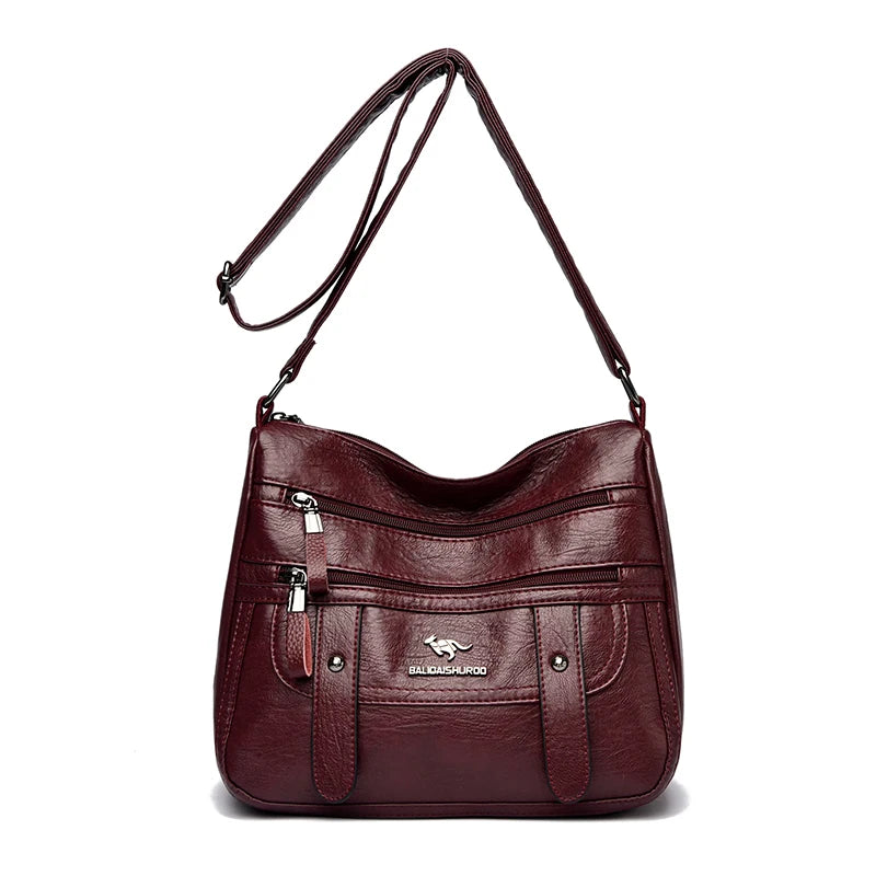 High Quality Pu Leather Messenger Crossbody Bags for Women Luxury Designer Hand Bags Purses Ladies Shoulder Bags Sac A Mian 2025