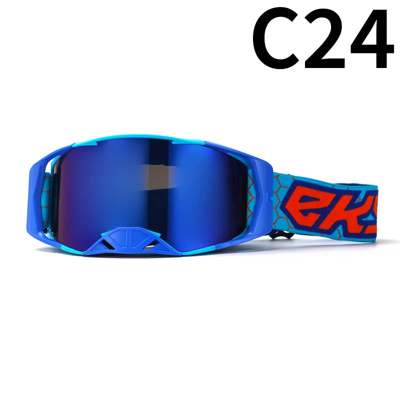 Off-Road Motorcycle Goggles - Windproof, Dustproof Protective Eyewear for Motocross, ATV Riding, Cycling & Outdoor Adventures,