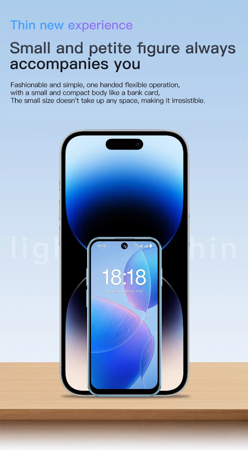 SOYES XS19 3.88" Mini Smartphone 2GB RAM 16GB ROM Android10.0 Face Recognition Unlock 3G Small Mobile Phone