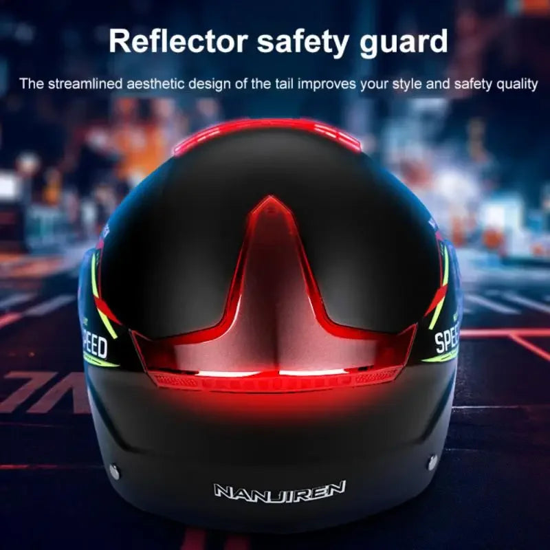 Summer Sun Protection Motocycle Helmet Universal Safety Half Helmet Windproof  Rainproof Electric Bicycle Comfortable