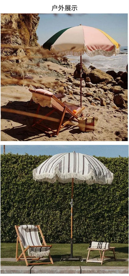 Cross-border e-commerce foreign trade inventory retail wholesale 2M beach umbrella outdoor sunscreen portable folding parasol