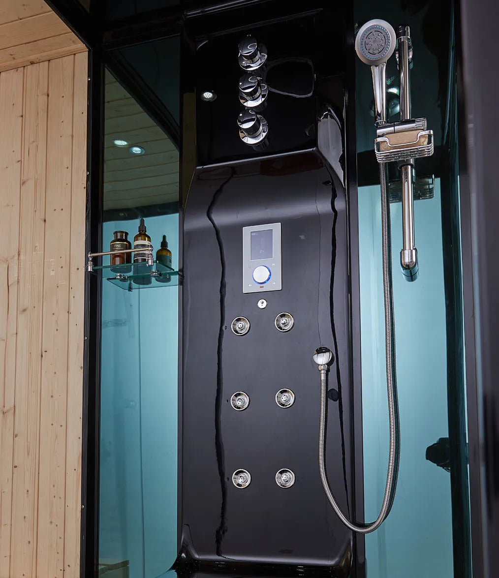 Customization Modern Design Dry Sauna Steam Shower, Indoor Luxury Bathroom Wooden Steam and Sauna Combination Room