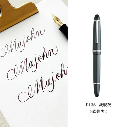 New MAJOHN P139 P138 P136 Classic Flex Nib Fountain Pen  Flexes Nib Pen Softness Flexare Business Modification Writing Pen ES ER