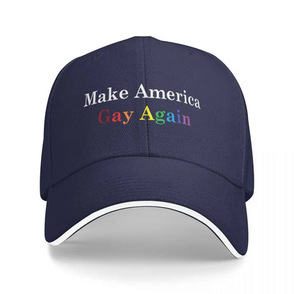 Make America Gay Again Baseball Cap New In The Hat Visor Kids Hat Luxury man cap Female Men's