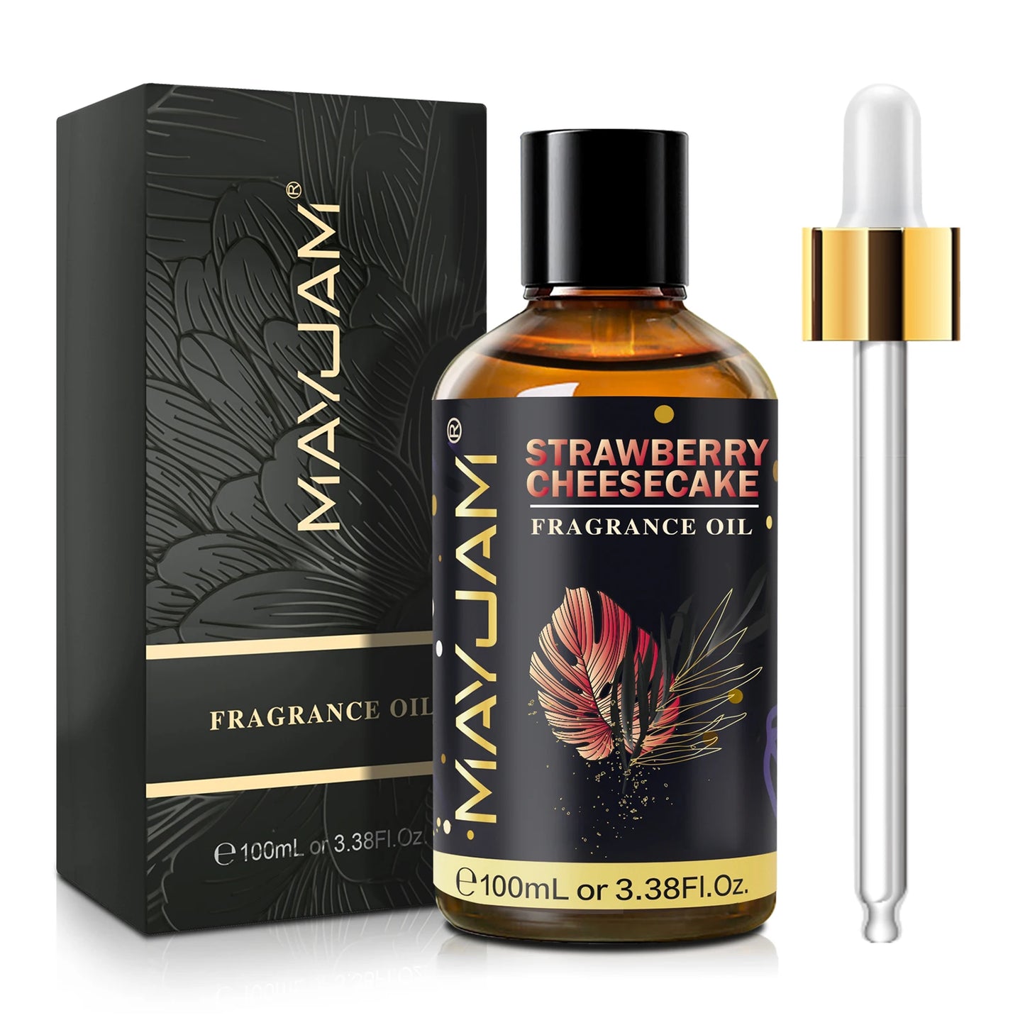 MAYJAM 100ml Fragrance Oil White Santal Amber Chocolate Moroccan Rose Aromatic Essential Oil for Humidifier Diffuser Gift Box