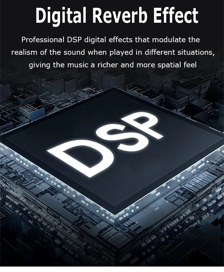 8/12 Channel Digital Mixer Audio Console 100 DSP Effects Bluetooth USB MP3 DJ Reverberation Sound Mixing Console