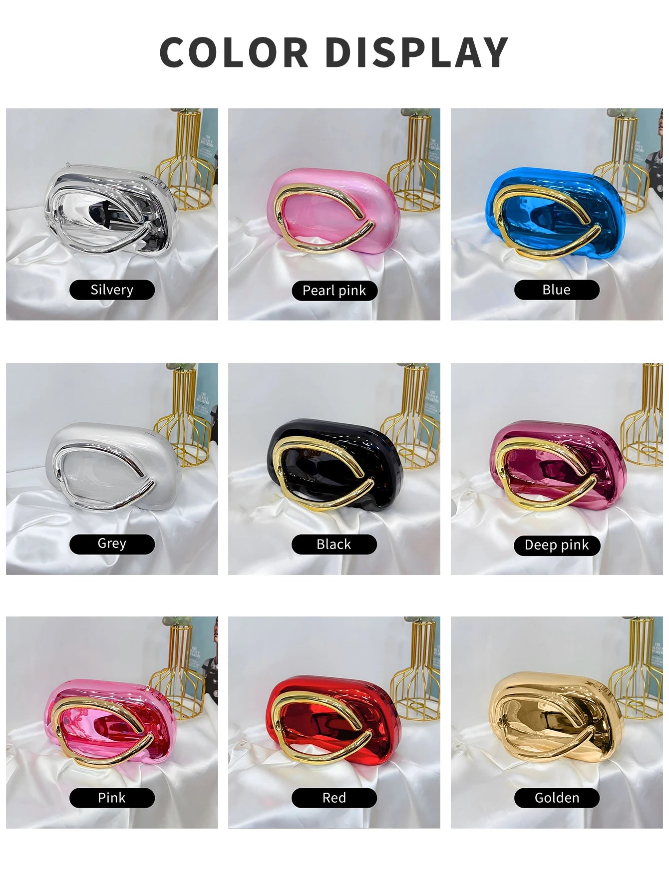 Fashion Elegant Acrylic Box Shaped Crossbody Bags Women Evening Bags party cute handbag Wedding Mini Wallet Banquet clutch bag
