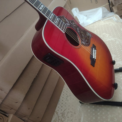 HOT! 41 inch/301EQ/folk guitar/solid spruce top/redwood fingerboard/20 sound columns/hummingbird acoustic electric guitar/