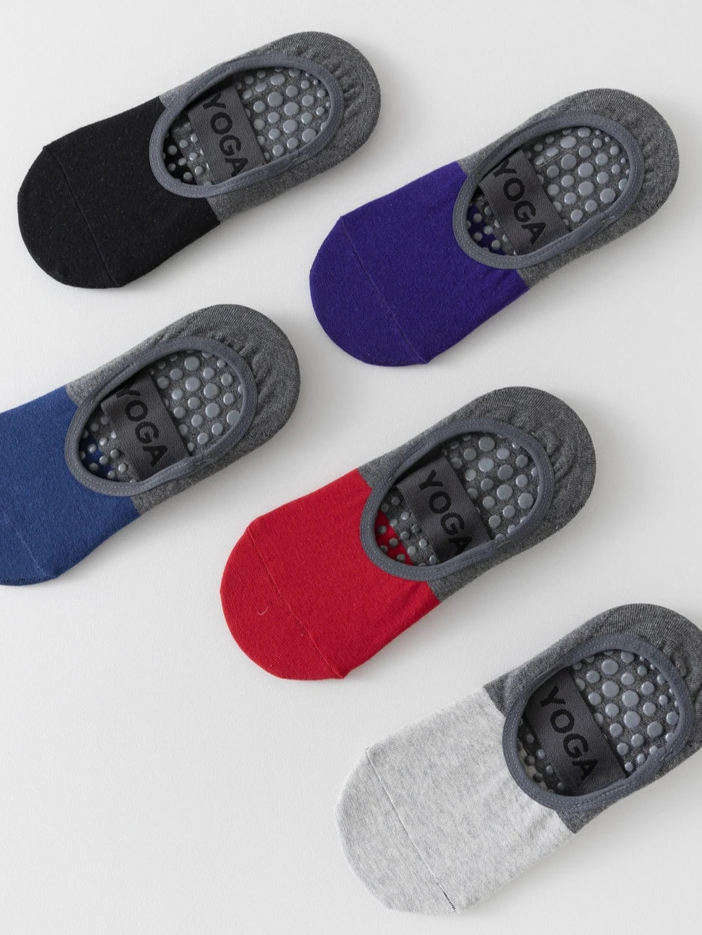 1 pair of women's patchwork color Pilates socks, non slip yoga socks, dance socks, and floor socks