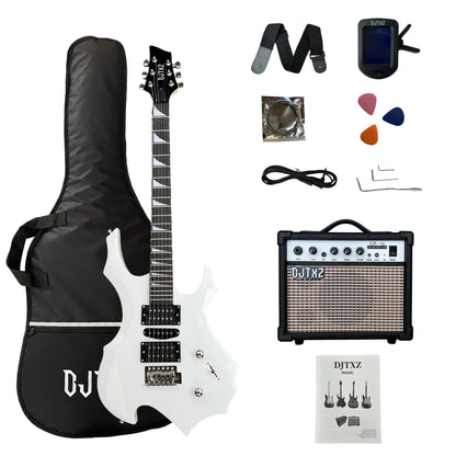 Electric Guitar with Speaker Amplifier Guitar Performance Special Set Alien Guitar Practice