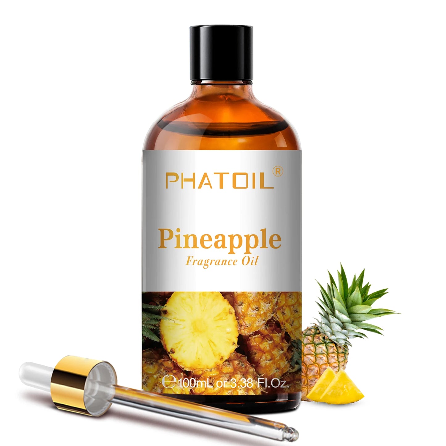 PHATOIL 100ml Aromatherapy Fragrance Oil with Glass Dropper Lime Coconut Strawberry Cherry Watermelon Lemon Mango Aroma Oils