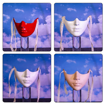 Unisex Masquerade Mask Beauty Mask Cosplay Mask Mechanical Half Face Mask for Carnival Halloween Dress up Party Mask