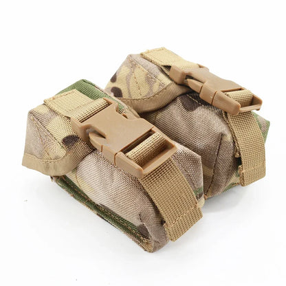 Tactical Pouch Double Frag Grenade Pack Molle EDC Tool Bag Accessory Pouch Shooting Hunting Airsoft Equipment Military Gear