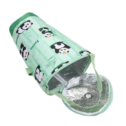 Portable Milk Tea Tote Bag Heat Preservation Bag Carrying Insulated Cup Cover Umbrella Bag Handbag Camping Drinkware Accessories
