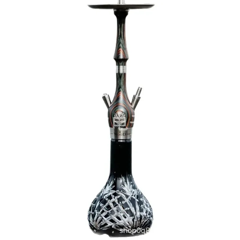 Mr Wood Hookah Shisha Set Wooden Material Hookah Arabian 1 Single-tube Premium Hookah