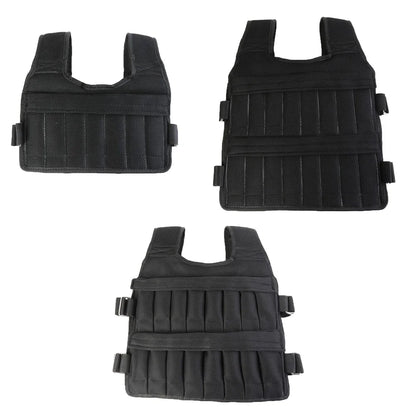3/15/35kg Workout Weight Jacket Adjustable Weighted Exercise Vest Workout Equipment for Boxing Training Workout Running Fitness