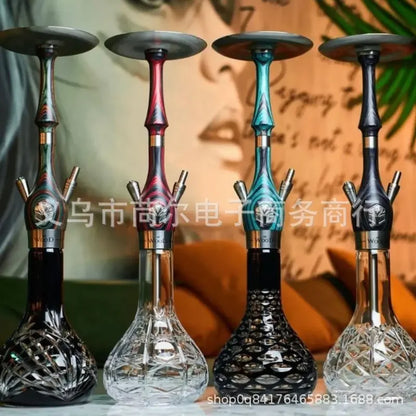 Mr Wood Hookah Shisha Set Wooden Material Hookah Arabian 1 Single-tube Premium Hookah