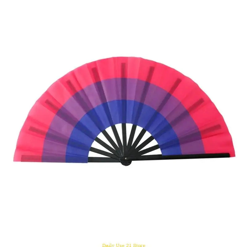Rainbows Folding Fan Colourful Fan LGBTs Gay Prides Party Summer Music Festival