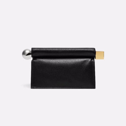 2025 New Retro Style pu Leather Shoulder Chain Crossbody Flip Cover Accordion Bags Small Square Bag Women's Handbag