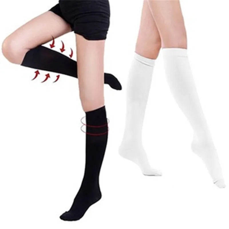 Unisex Compression Socks Leg Relief Pain Knee Medical High Stockings Pressure Support Stretch Pressure Circulation Socks 1 Pair
