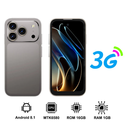 SERVO 17 PRO MAX mini Smartphone 3.75" Fullview Display 3G WCDMA Dual SIM Card GPS Face Unlock Android Small Smart Mobile Phones