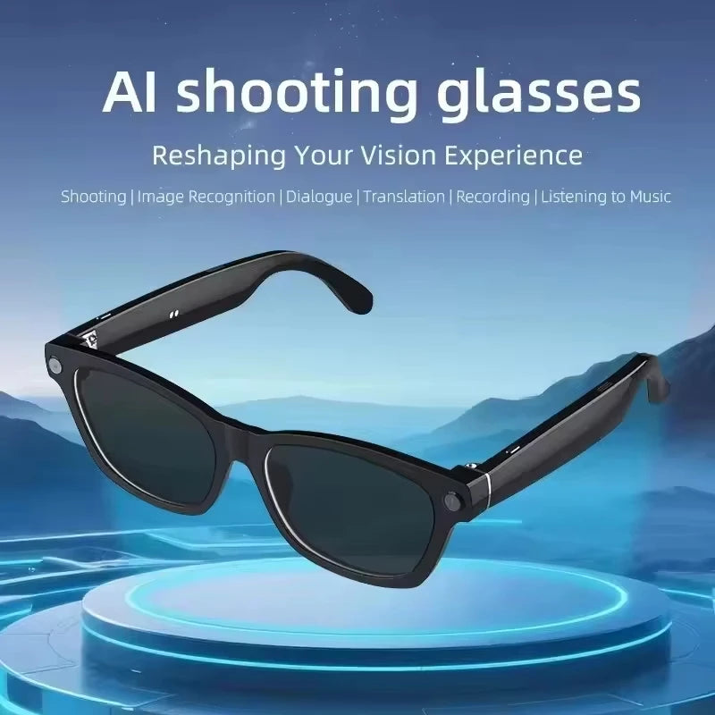 Lenovo AI Smart Glasses 8MP HD Camera 8K Shooting Image AI Translation Bluetooth Call Recording Music Smart SunglassesGifts 2026