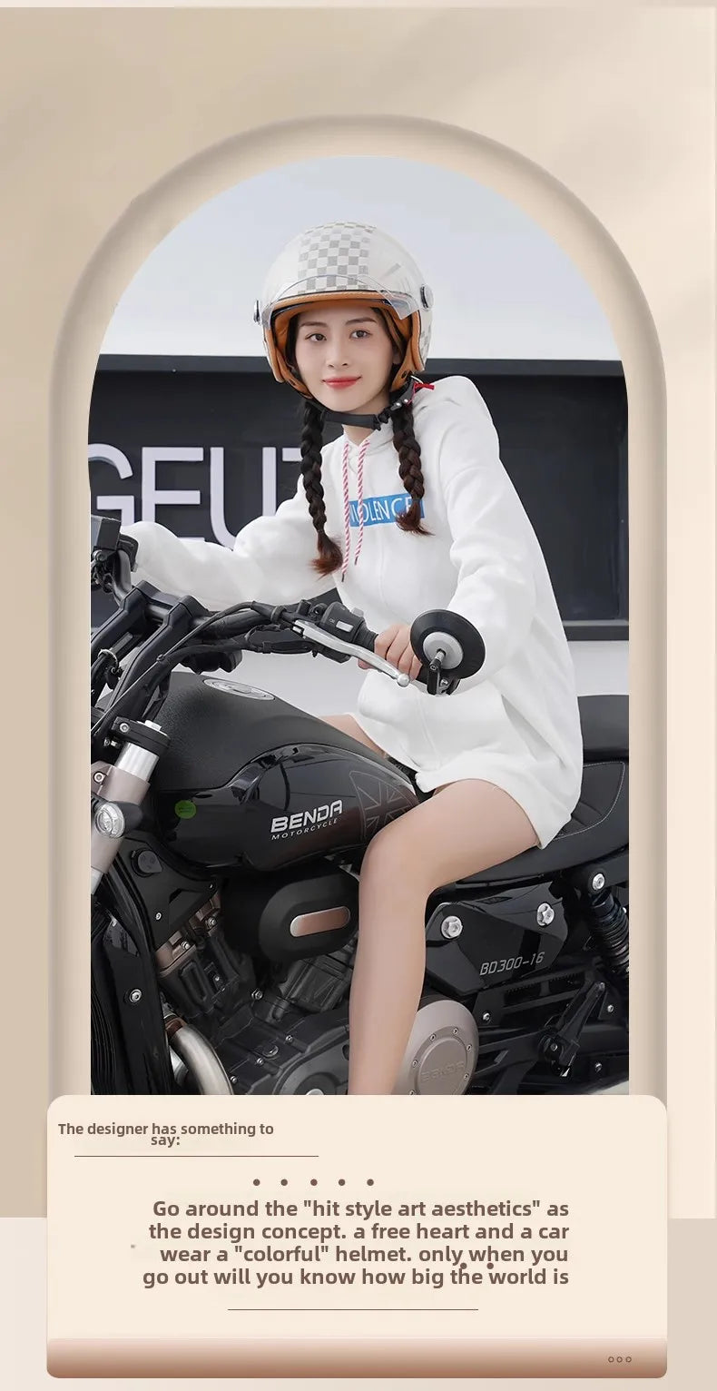 Japan Imported The New DOT Standard Certified Electric Motorcycle Helmet Female Winter Warm Male High Quality and Safety