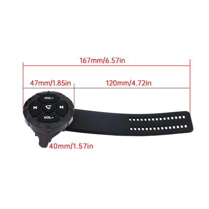AD 5 Key Wireless Remote Controller Button Helmet Earphone Motorcycle Bike Handlebar Car Steering Wheel Control Media