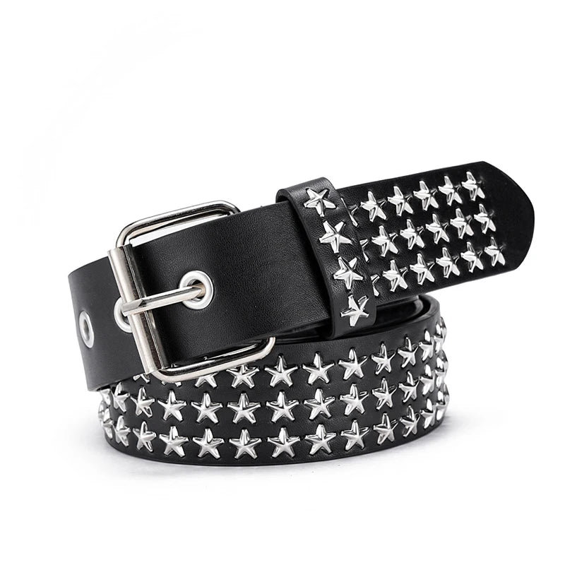 New Fashion New Bronze Bullet Belt Metal Belt Men And Women Punk Hardware Jeans Belt Y2K Belt Designer Belt Women's Belt