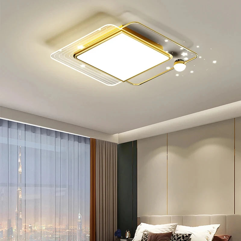 Modern Simple LED Ceiling Lamp Home Decor Bedroom Study Fixture Creative Dining Living Room Lights Children's Room Chandelier
