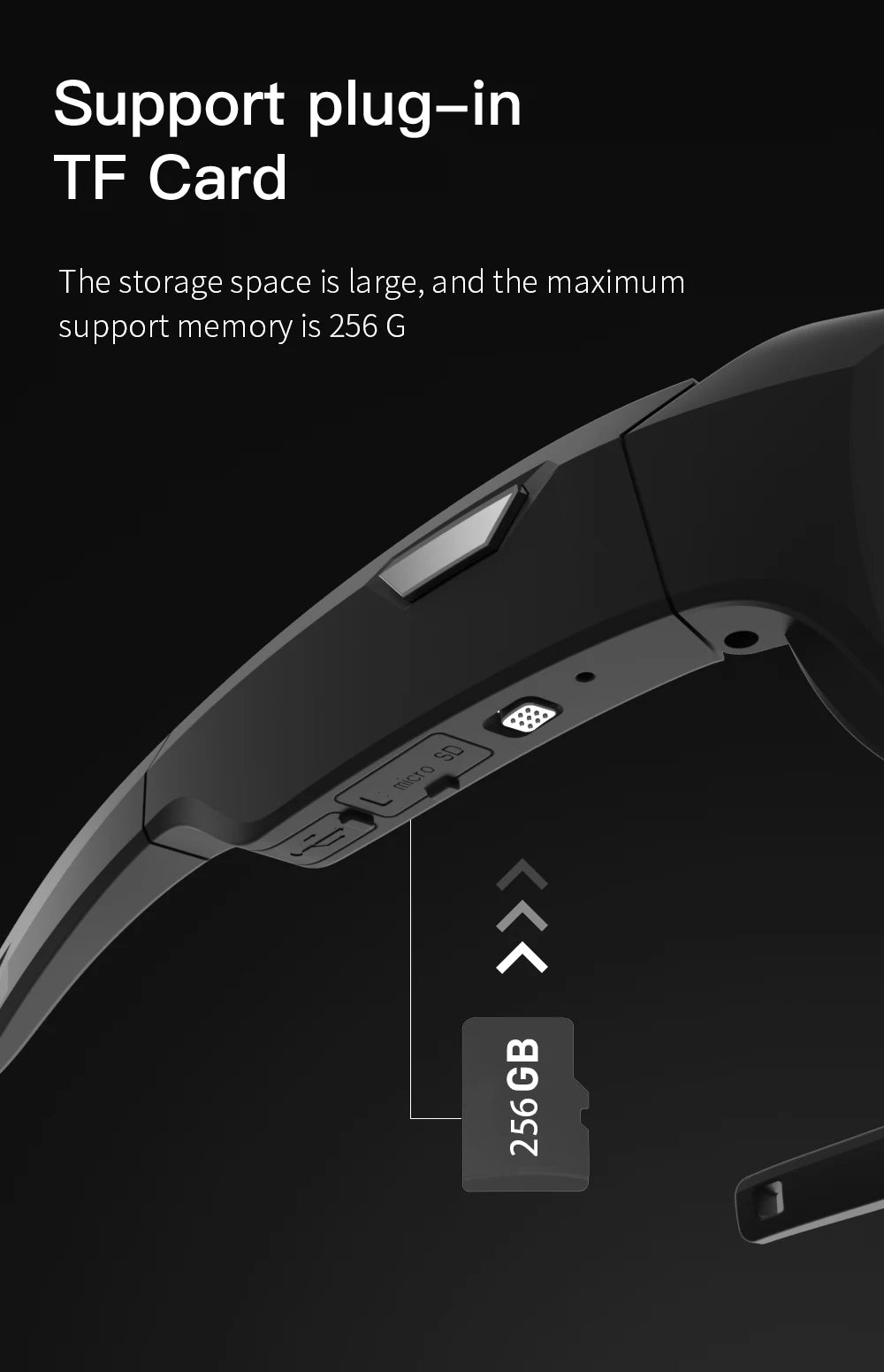 4K HD Smart Glasses Camera Mini Eyewear Camcorder for Outdoor Cycling Driving Video Recordings