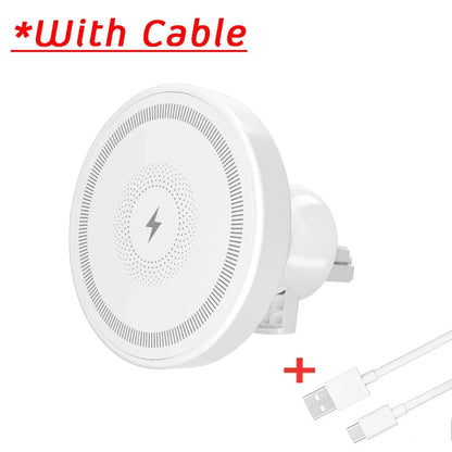 Car For Magsafe 30W Wireless Charger Air Vent Phone Holder Stand For iPhone 17~12 Samsung Xiaomi Fast Charging Cellphone Bracket