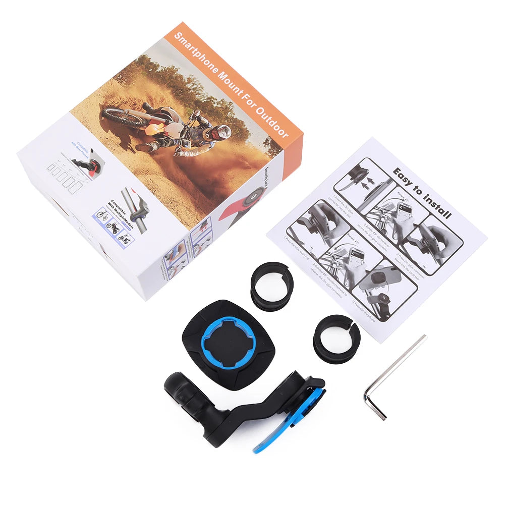 Motorcycle Bike Phone Holder Phone Bracket Vibration Damper Bike Handlebar Navigation Support for 4.7-7.2'' Phone
