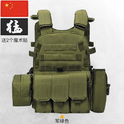 Nylon Tactical Vest Body Armor Hunting Carrier Airsoft Accessories CS Combat MOLLE Camo Military Army Vest for Outdoor Hunting