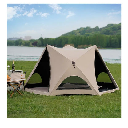 Foldable Sun Shelter Tent with UV Protection for Beach Park Camping and Outdoor Use