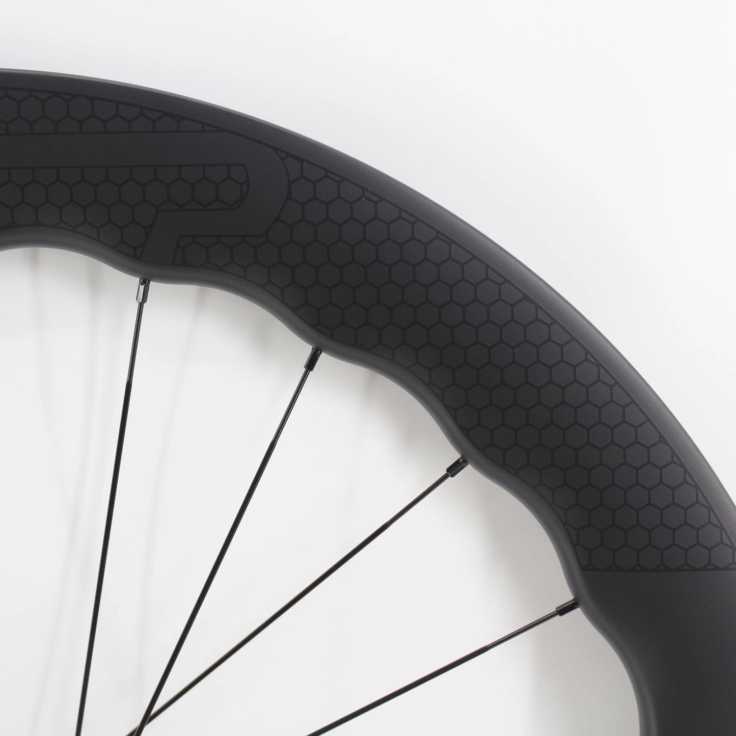 New 700C 65mm wave Road Bike UD Full Carbon Fibre Bicycle Thru Axle Center lock Disc brake Wheelset clincher tubeless rims 25mm