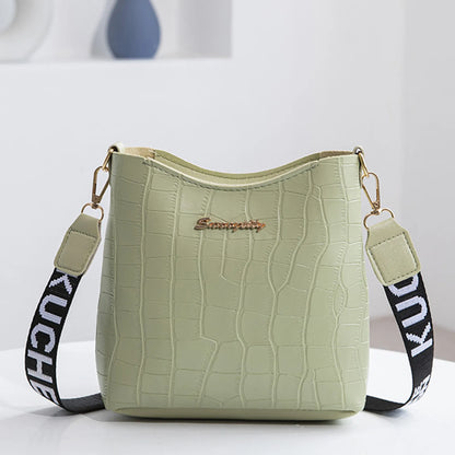 New Women'S Classic Shoulder Handbag Multi-Functional Fashion Crossbody Bag Wide Shoulder Strap Mini Pu Leather Mobile Wallet