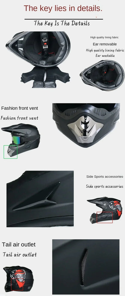 Motorcycle Helmet Youth Kids Child Full Helmet Children Helmets Motocross Casco Moto children Off-road Safety Protection DOT