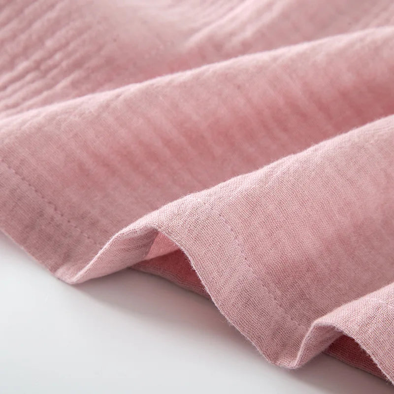 Women's Bathrobe Pure Cotton Large Size Spring Autumn Sleepwear Robe Long Sleeve Couple Home Wear Clothing Female Night Robes