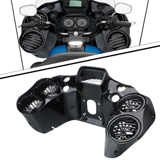 For Harley Touring Road Glide FLTR/I 1998-2009 FLTRX 2010-2013 Black Inner Fairing Cover with 4 6.5" Speaker Pods Motorcycle