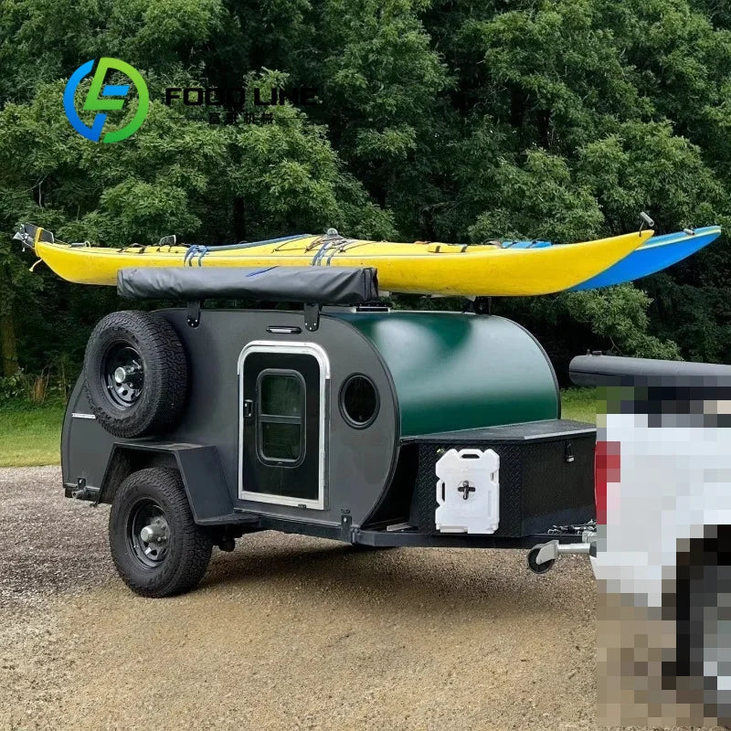 Heavy Duty Camping Trailer Foldable Multi Purpose Utility Cart For Outdoor Camping Fishing Hiking Picnic Mountain And Beach Use