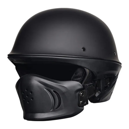 Malakas na lokomotiko buong helmet retro motorsiklo helmet rogue kumbinasyon kalahating helmet