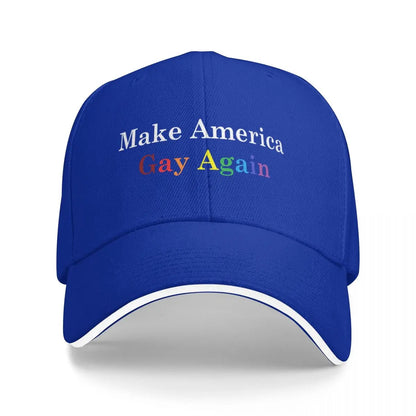 Make America Gay Again Baseball Cap New In The Hat Visor Kids Hat Luxury man cap Female Men's
