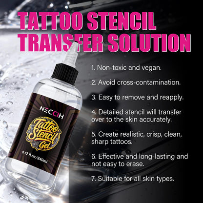 30/120/240ML Professional Tattoo Stencil Magic Gel Thermal Copier Tattoo Transfer Stuff Solution Cream Tattoo Ink Set