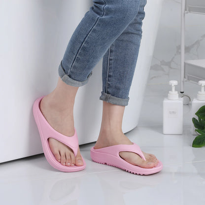 Kidmi Women Flat Sandals Women Slippers Outdoor Non-slip House Slippers Unisex Beach Slides Orthopedic Breath Soft Slippers