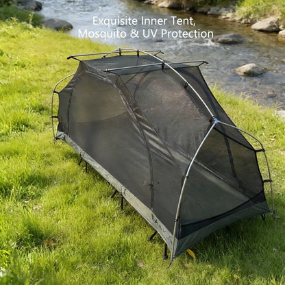 Single Person Camping Cot Tent Portable Sleeping Tent for Hiking Picnic with Mosquito Net Outdoor Survival Gear
