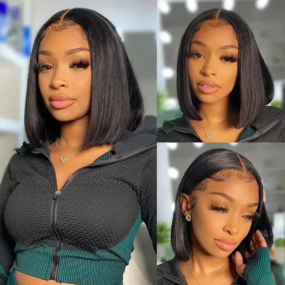 Soft Hair13x4 Straight Synthetic Lace Front Wig for Women Ombre Platinum Blonde Ash Roots Glueless Heat Resistant Fiber Hair Wig