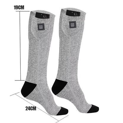 Heating Socks With Battery Box Rechargeable Anti-Cold Comfort Men Women Thermal Heated Outdoor Camping Ski Sports Winter