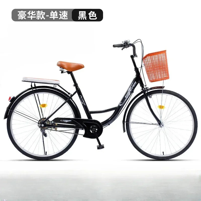 Cycling City 24/26 inch men's and women's bicycles light commuting ladies' student bikes leisure bicycles 2023